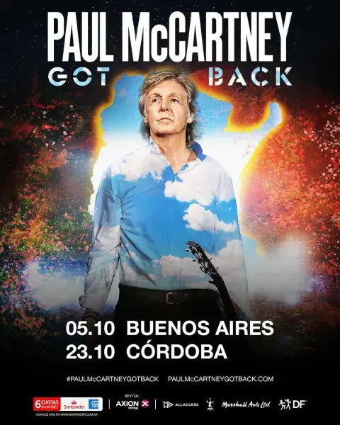Las fechas de Paul McCartney en Argentina Las fechas de Paul McCartney en Argentina