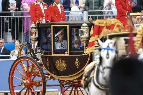 Kate Middleton en el desfile Trooping the Colour, el 15 de junio en Londres.