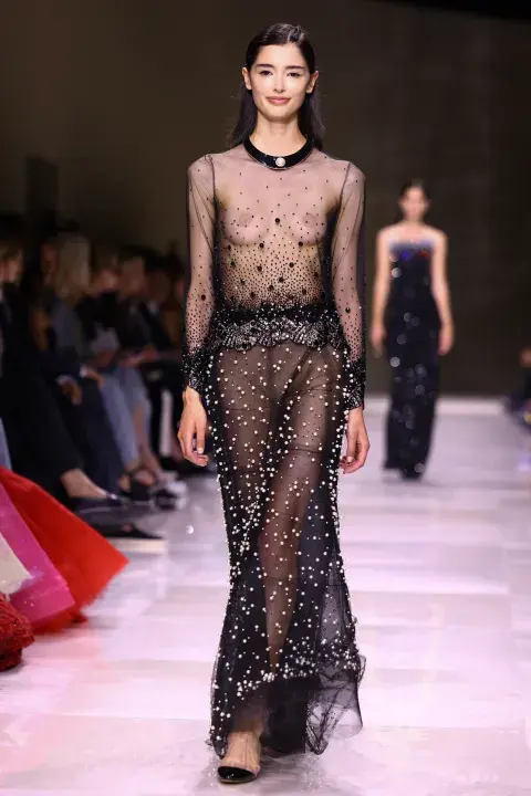 Naked dress bordado en Giorgio Armani Privé Naked dress bordado en Giorgio Armani Privé