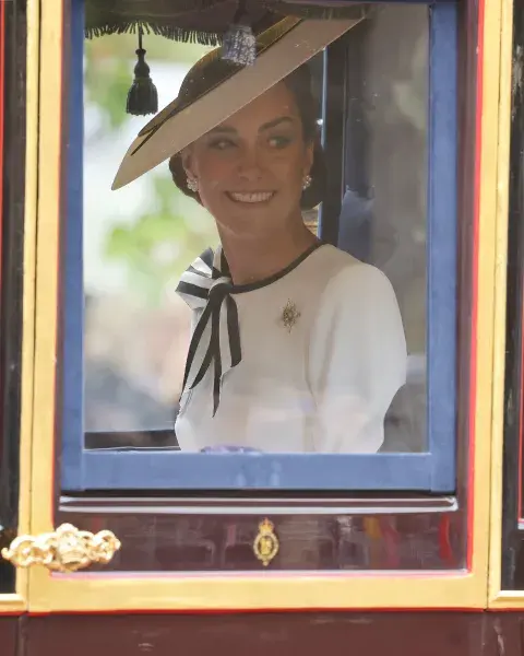 Kate Middleton en el desfile Trooping the Colour, el 15 de junio en Londres.