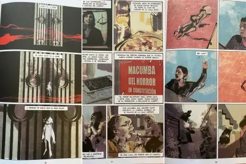 El dibujante Lucas Nine y su mirada sobre la literatura de Mariana Enríquez. El dibujante Lucas Nine y su mirada sobre la literatura de Mariana Enríquez.