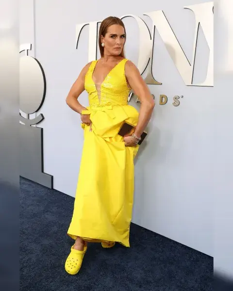 Por qué Brooke Shields fue a los Premios Tony en Crocs. Por qué Brooke Shields fue a los Premios Tony en Crocs.