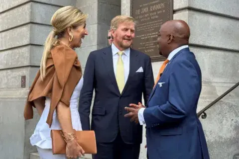 Los reyes de los Países Bajos, Máxima y Guillermo, visitaron la ciudad de Savannah, en Georgia, como parte de la segunda jornada de su viaje oficial a los Estados Unidos Los reyes de los Países Bajos, Máxima y Guillermo, visitaron la ciudad de Savannah, en Georgia, como parte de la segunda jornada de su viaje oficial a los Estados Unidos