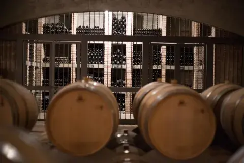 La cava de la bodega Piedra Negra, en el Valle de Uco. La cava de la bodega Piedra Negra, en el Valle de Uco.