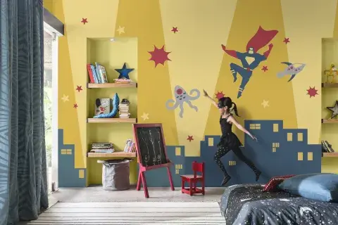 Los cuartos de los chicos pueden ser espacios de color y juegos creativos. Los cuartos de los chicos pueden ser espacios de color y juegos creativos.