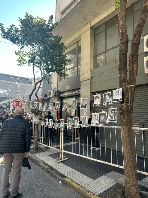 Imágenes del acto en la Amia por el 30° aniversario del atentado. Imágenes del acto en la Amia por el 30° aniversario del atentado.