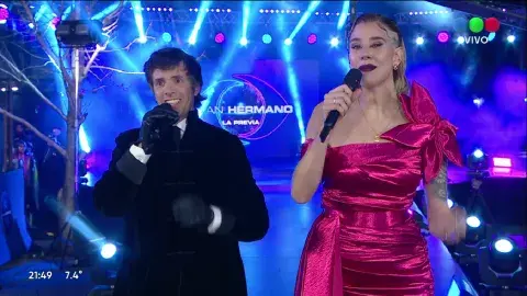 La Tora y Roberto Funes Ugarte en la previa de la gran final de Gran Hermano. La Tora y Roberto Funes Ugarte en la previa de la gran final de Gran Hermano.