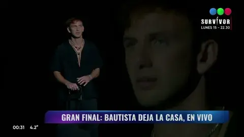 Fotografía de Bautista dejando la casa de Gran Hermano. Fotografía de Bautista dejando la casa de Gran Hermano.