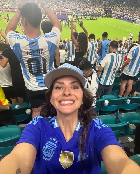 La China Suárez en la final de la Copa América 2024. La China Suárez en la final de la Copa América 2024.