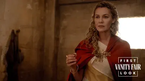 Connie Nielsen en una de las escenas de Gladiador 2. Connie Nielsen en una de las escenas de Gladiador 2.