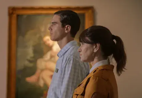 Nicolas Furado y Nancy Dupla en Goyo, la nueva película de Netflix.
