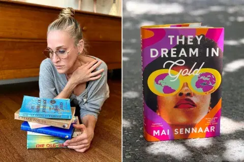 Sarah Jessica Parker y su lectura preferida. Sarah Jessica Parker y su lectura preferida.