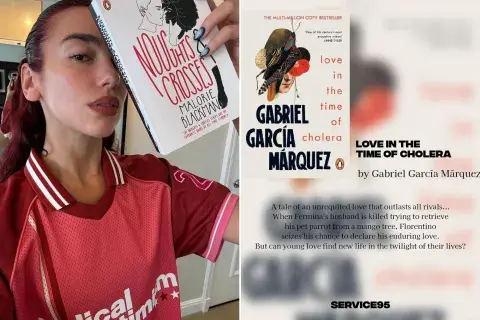 Dua Lipa y sus libros favoritos. Dua Lipa y sus libros favoritos.