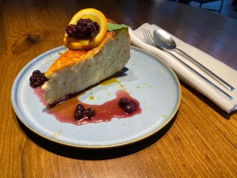 La original versión del cheesecake en Maradona. La original versión del cheesecake en Maradona.