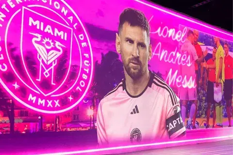 La entrada a The Messi Experience. La entrada a The Messi Experience.