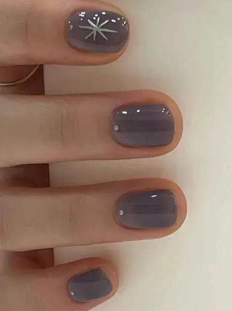 diseño de uñas cortas grises diseño de uñas cortas grises