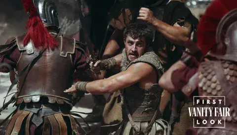 Paul Mescal en una de las escenas de Gladiador 2. Paul Mescal en una de las escenas de Gladiador 2.