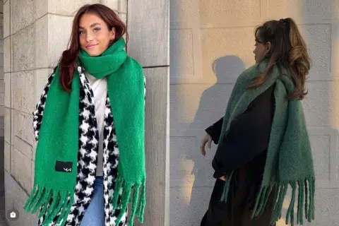 Con vestidos, faldas, jeans o pantalones de vestir, las bufandas son el accesorio ideal para afrontar al alto invierno y aportarle a tu estilismo ese toque diferencial Con vestidos, faldas, jeans o pantalones de vestir, las bufandas son el accesorio ideal para afrontar al alto invierno y aportarle a tu estilismo ese toque diferencial