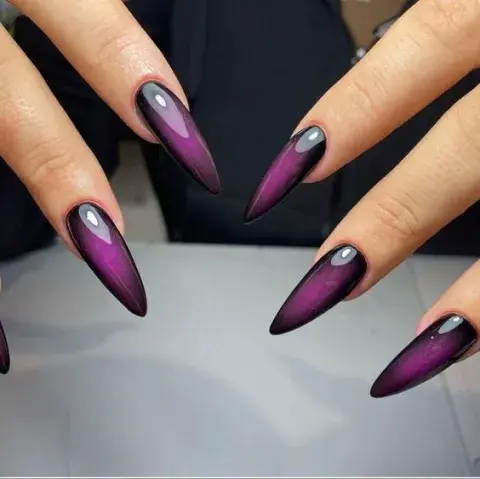 uñas rosas y negras uñas rosas y negras