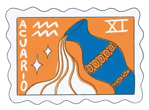 Ilustración del símbolo de Acuario Ilustración del símbolo de Acuario