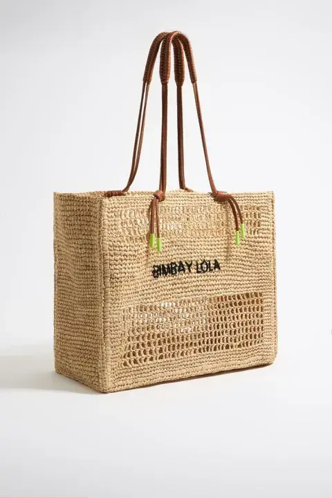Cartera de rafia Bimba Y Lola Cartera de rafia Bimba Y Lola