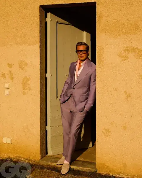 Brad Pitt en la sesión de fotos de GQ. Brad Pitt en la sesión de fotos de GQ.