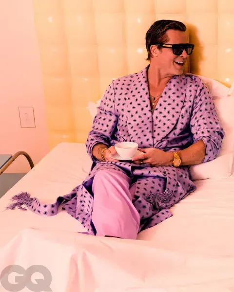 Brad Pitt en la sesión de fotos de GQ. Brad Pitt en la sesión de fotos de GQ.