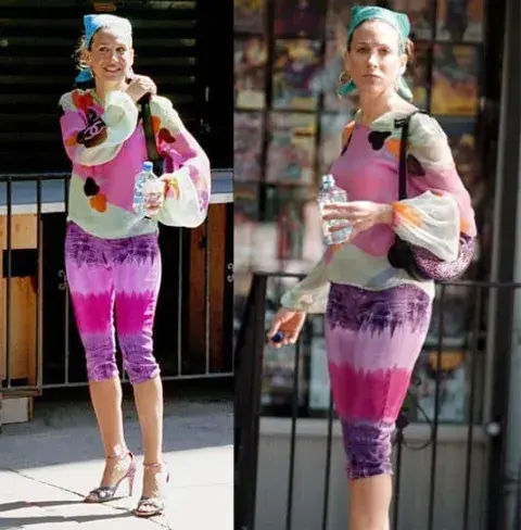 Sarah Jessica Parker en el episodio Hot Child in the City de Sex and the City. Sarah Jessica Parker en el episodio Hot Child in the City de Sex and the City.