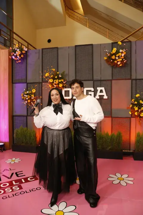 Fernando Dente y Evelyn Botto en el Cris Morena Day.
