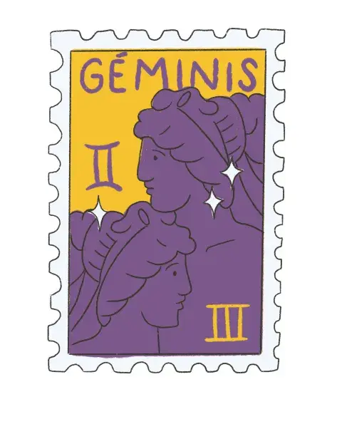 Ilustración de Géminis. Ilustración de Géminis.