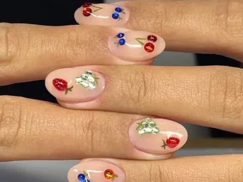 Tutti frutti nails. Tutti frutti nails.