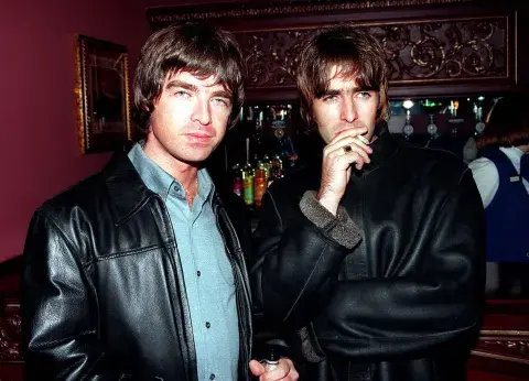 Foto de Liam y Noel Gallagher. Foto de Liam y Noel Gallagher.