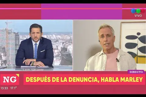 Marley dio su versión de los hechos en el noticiero de Telefe Marley dio su versión de los hechos en el noticiero de Telefe
