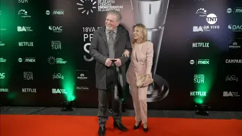 Arturo Puig y Selva Alemán en la alfombra roja de los Premios Sur 2024. Arturo Puig y Selva Alemán en la alfombra roja de los Premios Sur 2024.