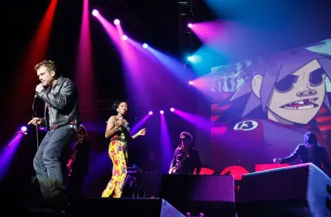 Gorillaz en el festival Quilmes Rock 2022. Gorillaz en el festival Quilmes Rock 2022.