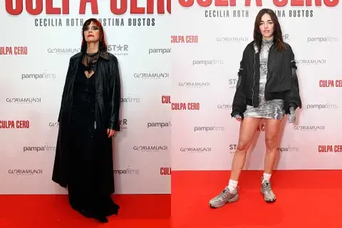 Fabiana Cantilo con un outfit bien rocker en color negro y Belén Chavanne con una propuesta más deportiva Fabiana Cantilo con un outfit bien rocker en color negro y Belén Chavanne con una propuesta más deportiva