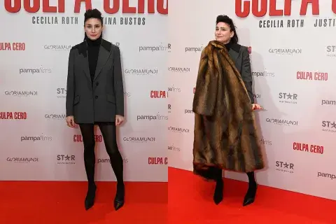 Valeria Bertucelli con un look alto invierno muy canchero Valeria Bertucelli con un look alto invierno muy canchero
