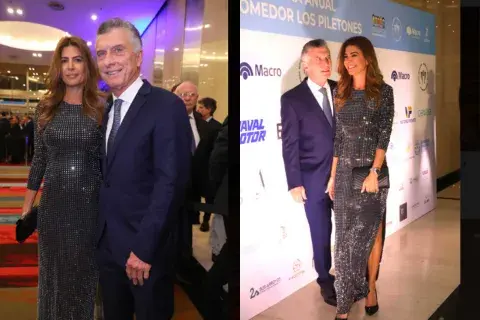 Juliana se sumó así al shiny look con un vestido sexy y elegante Juliana se sumó así al shiny look con un vestido sexy y elegante