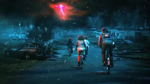 Foto de Stranger Things en Netflix. Foto de Stranger Things en Netflix.