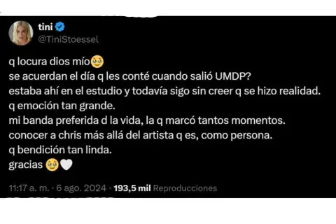 En la historia que compartió la artista pop dejó en claro la emoción que siente por este anuncio En la historia que compartió la artista pop dejó en claro la emoción que siente por este anuncio