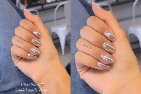 Mica Tinelli es una de las famosas que apostó por este estilo de uñas Mica Tinelli es una de las famosas que apostó por este estilo de uñas