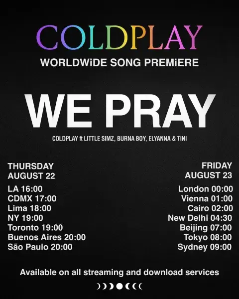 Banner de We Pray. Banner de We Pray.