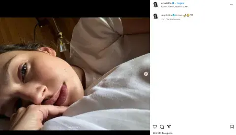 Captura del posteo de Úrsula Corberó en Instagram. Captura del posteo de Úrsula Corberó en Instagram.