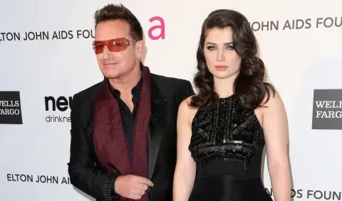 Foto de Bono y su hija, la actriz Eve Hewson. Foto de Bono y su hija, la actriz Eve Hewson.