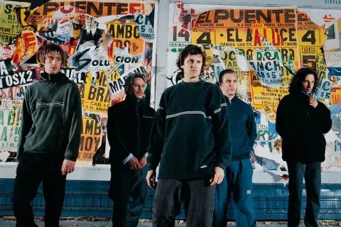 Foto de la banda de rock Los Piojos. Foto de la banda de rock Los Piojos.