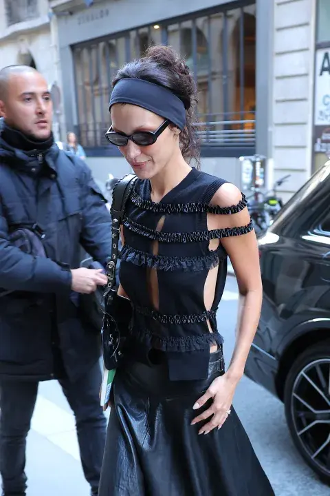 Bella Hadid en la semana de la moda de Paris Bella Hadid en la semana de la moda de Paris