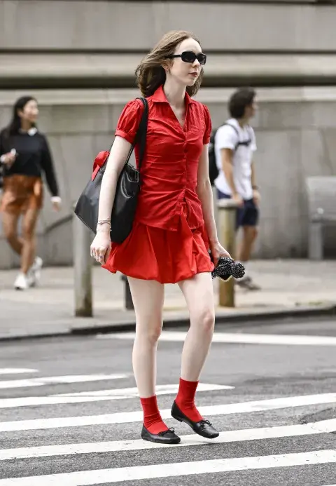 Invitada a un desfile de la semana de la moda en Nueva York. Invitada a un desfile de la semana de la moda en Nueva York.