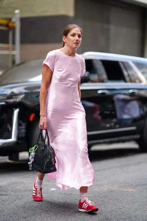 Invitada a un desfile de la semana de la moda en Nueva York. Invitada a un desfile de la semana de la moda en Nueva York.