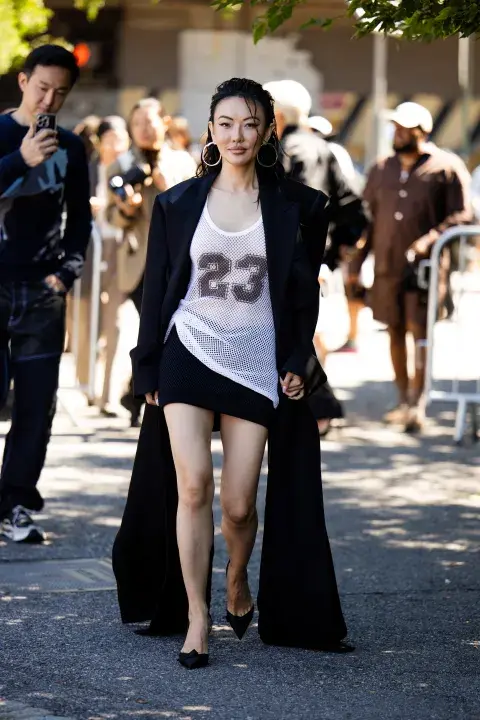 Invitada a un desfile de la semana de la moda en Nueva York. Invitada a un desfile de la semana de la moda en Nueva York.