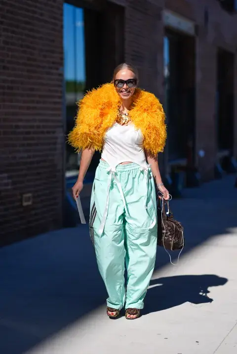 Invitada a un desfile de la semana de la moda en Nueva York. Invitada a un desfile de la semana de la moda en Nueva York.